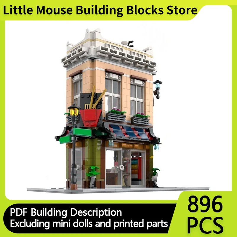 City Street View Model MOC Building Bricks Chinatown Noodle Shop Modular Technology Gifts Children Toys Suit Holiday Assemble
City Street View Model MOC Building Bricks Chinatown Noodle Shop Modular Technology Gifts Children Toys Suit Holiday Assemble
