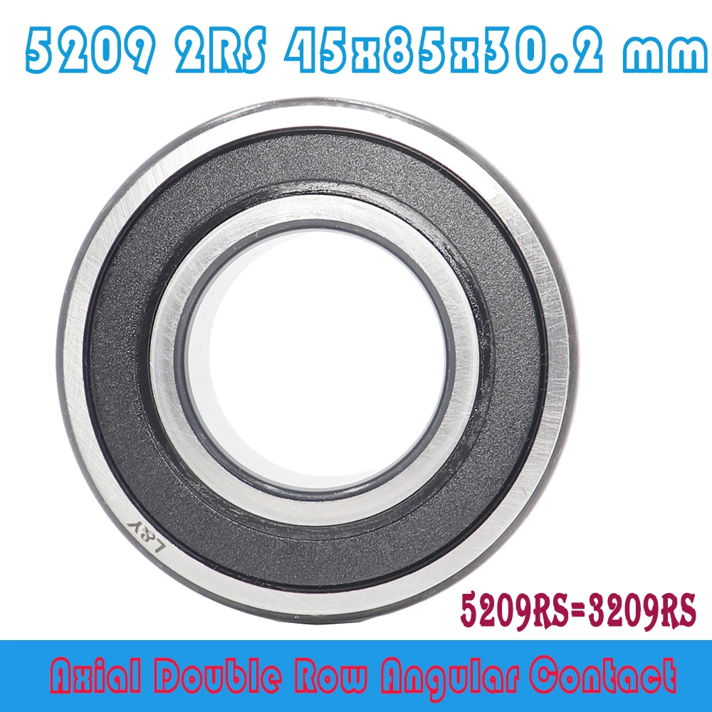 5209 2RS Bearing 45 x 85 x 30.2 mm ( 1 PC ) Axial Double Row Angular Contact 5209RS 3209 2RS 3056209 Ball Bearings
5209 2RS Bearing 45 x 85 x 30.2 mm ( 1 PC ) Axial Double Row Angular Contact 5209RS 3209 2RS 3056209 Ball Bearings
