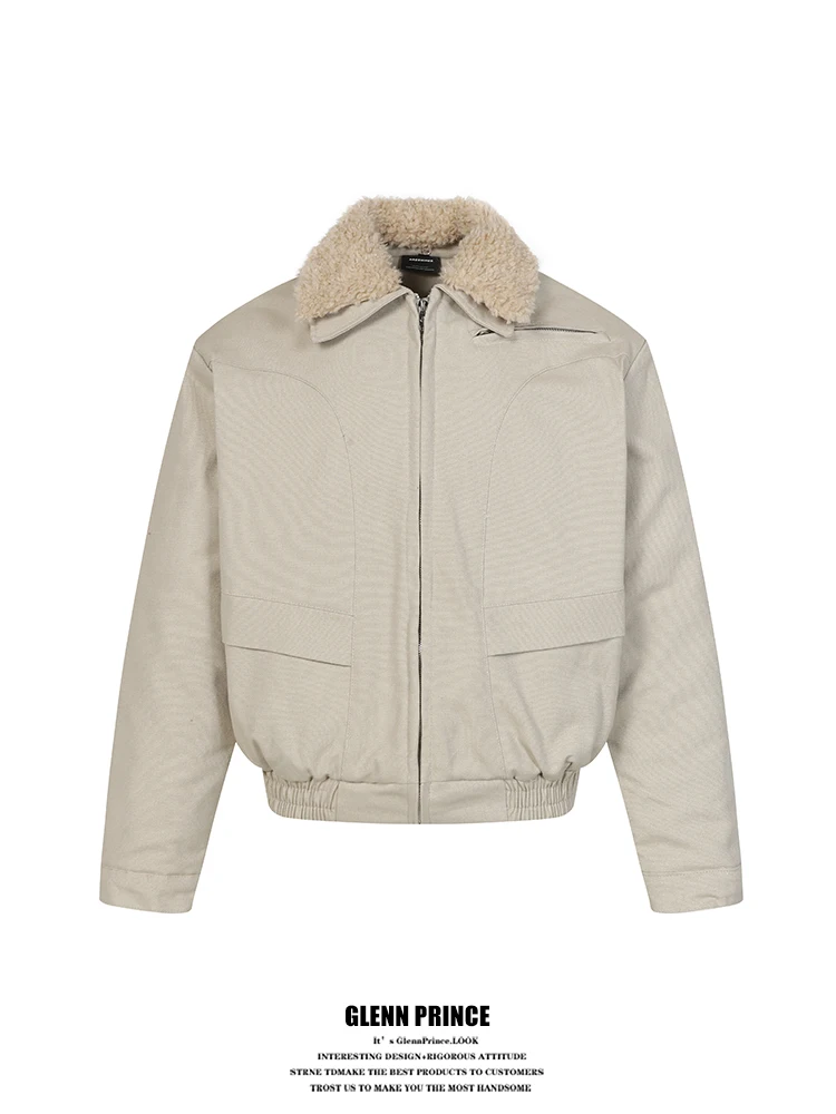 Мужская зимняя куртка GPstudio с воротником из овечьей шерсти, рабочая одежда, хлопковый бомбер, пилотная куртка, теплая, свободного кроя, полиэстер
Мужская зимняя куртка GPstudio с воротником из овечьей шерсти, рабочая одежда, хлопковый бомбер, пилотная куртка, теплая, свободного кроя, полиэстер