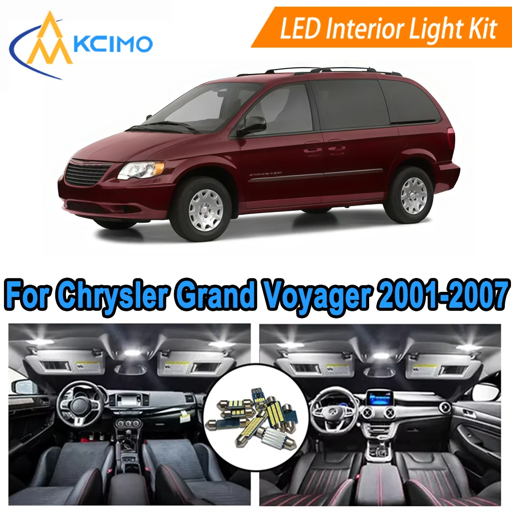 LED Kit Interior Light Bulbs For Chrysler Grand Voyager (2001-2007) Dome Map Door Lights Bright White/Blue Easy Fit
LED Kit Interior Light Bulbs For Chrysler Grand Voyager (2001-2007) Dome Map Door Lights Bright White/Blue Easy Fit