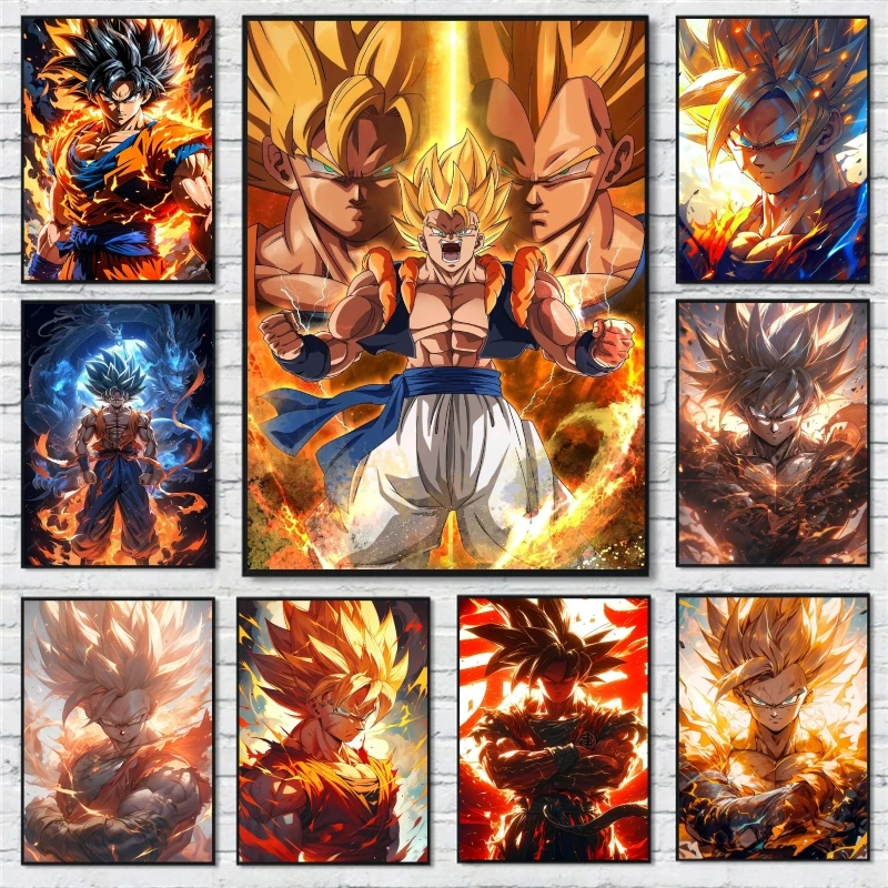 Frameless Canvas Dragon Ball Posters Goku Vegeta Battle Styles Japanese Anime Wall Art Room Decoration
Frameless Canvas Dragon Ball Posters Goku Vegeta Battle Styles Japanese Anime Wall Art Room Decoration