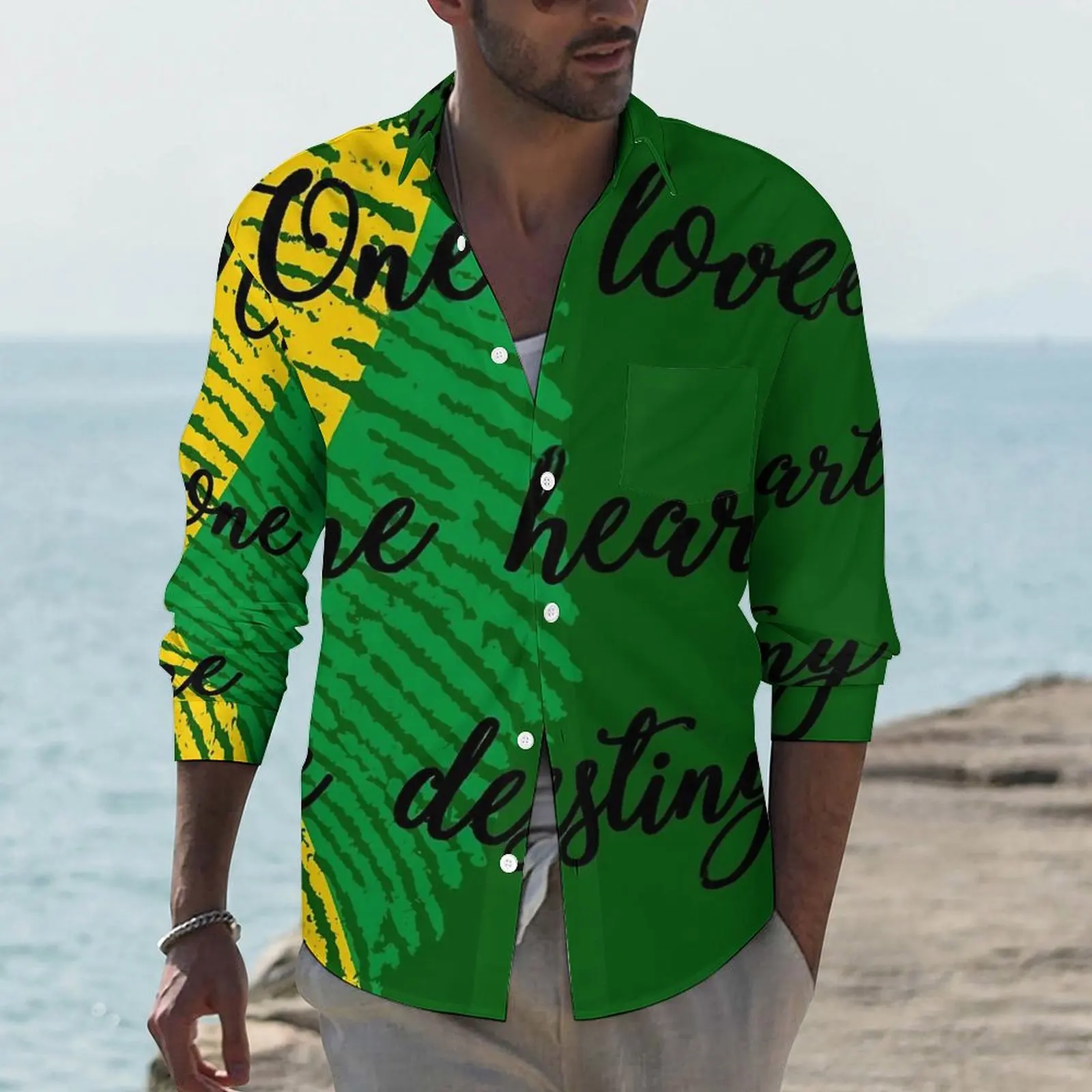 Jamaica Flag Casual Shirts Mens One Love Shirt Long Sleeve Fashion Stylish Blouses Autumn Pattern Clothes Plus Size 3XL 4XL
Jamaica Flag Casual Shirts Mens One Love Shirt Long Sleeve Fashion Stylish Blouses Autumn Pattern Clothes Plus Size 3XL 4XL