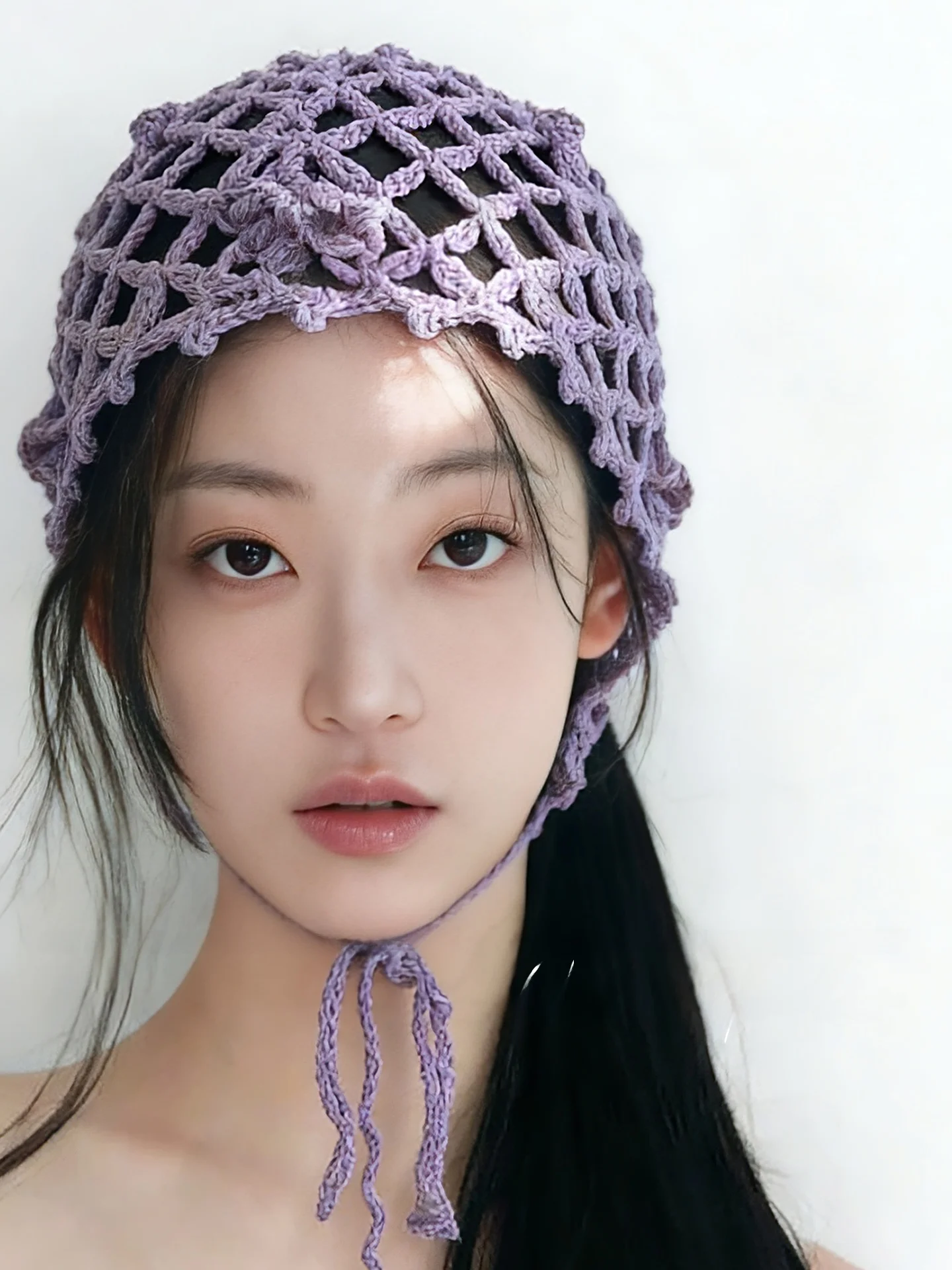 Hand Knitted Hollow out Women's Spring New Style Tassel Tie Breathable Knitted Net Hat Face Slimming Head Cover Fashionable
Hand Knitted Hollow out Women's Spring New Style Tassel Tie Breathable Knitted Net Hat Face Slimming Head Cover Fashionable