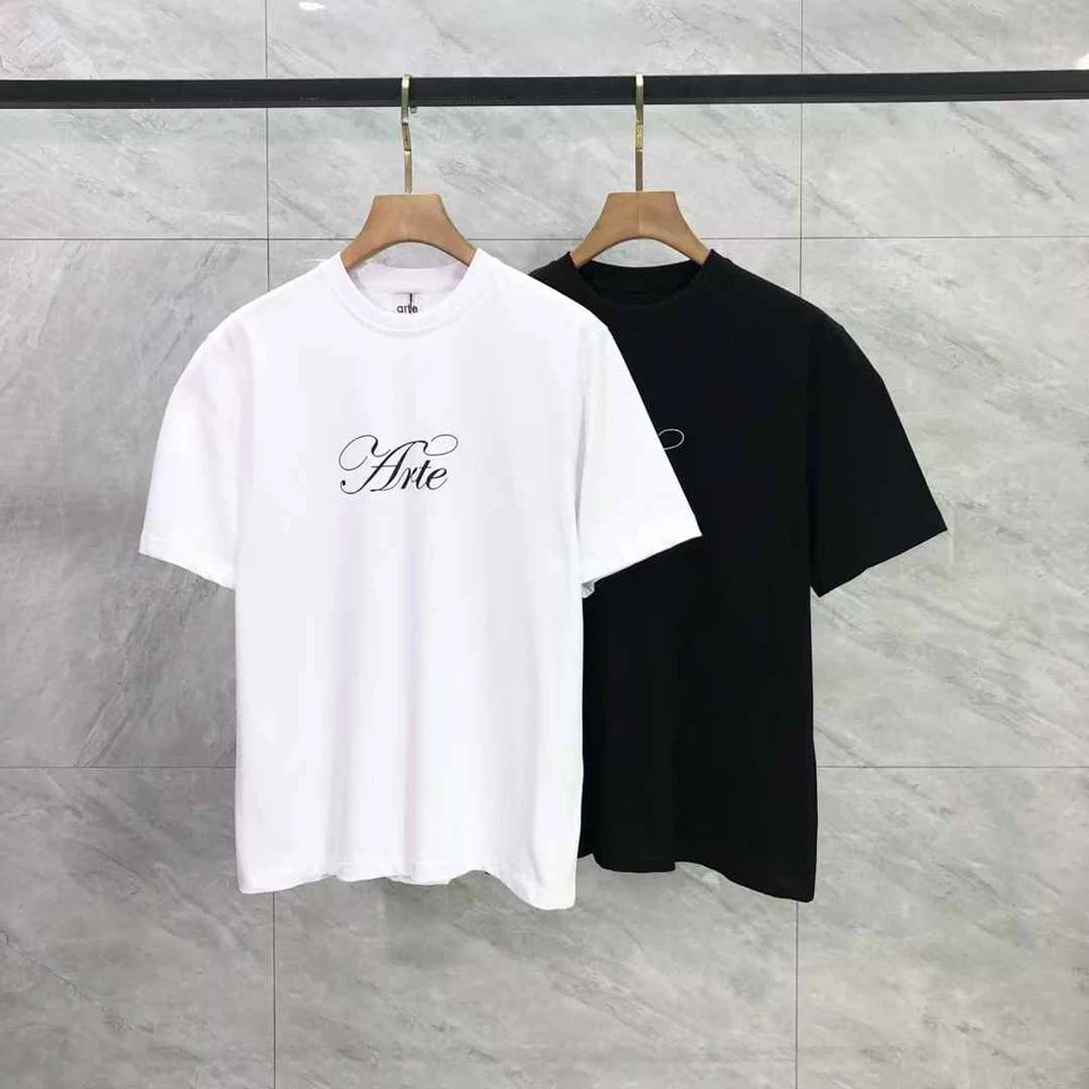 Oversized Arte Script Tee letter printed T Shirt Men Women High Quality Short Sleeve white black T-shirt Top Tees
Oversized Arte Script Tee letter printed T Shirt Men Women High Quality Short Sleeve white black T-shirt Top Tees
