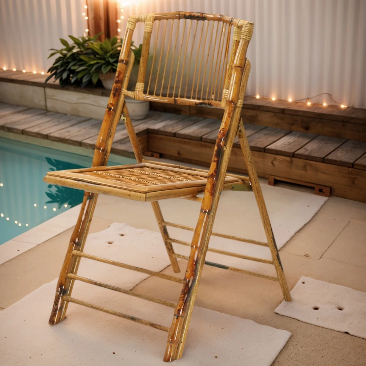 Bonnlo Bamboo Folding Chairs 1Pack Foldable Dining Wood Chairs for Outdoor Indoor Garden Patio Lawn Porch Wedding Party
Bonnlo Bamboo Folding Chairs 1Pack Foldable Dining Wood Chairs for Outdoor Indoor Garden Patio Lawn Porch Wedding Party