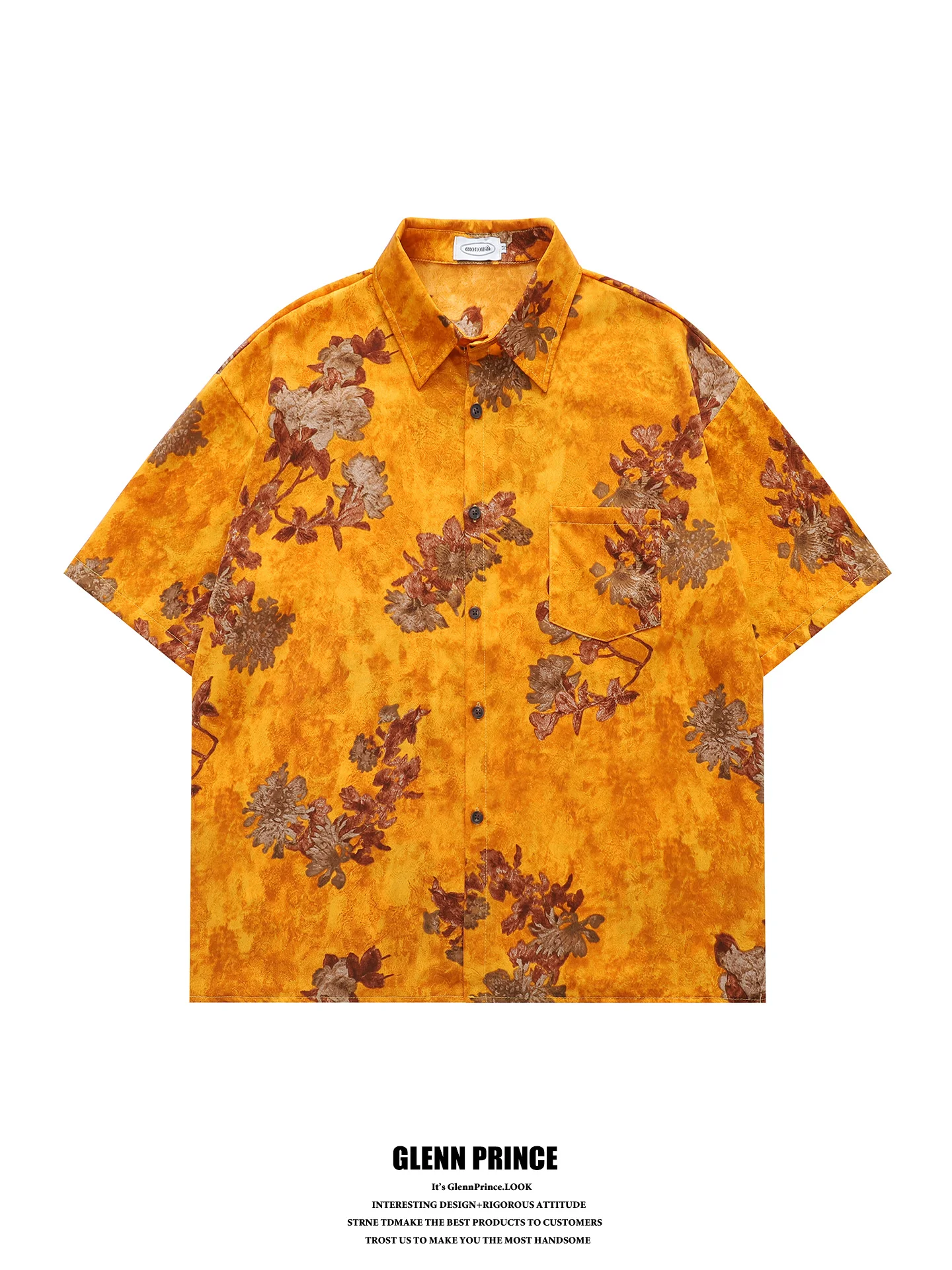 Casual Style Men's Short Sleeve Shirt Floral Tie Dye Print Breathable Polyester Summer Fashion Youthful Leisure Tang Costume
Casual Style Men's Short Sleeve Shirt Floral Tie Dye Print Breathable Polyester Summer Fashion Youthful Leisure Tang Costume