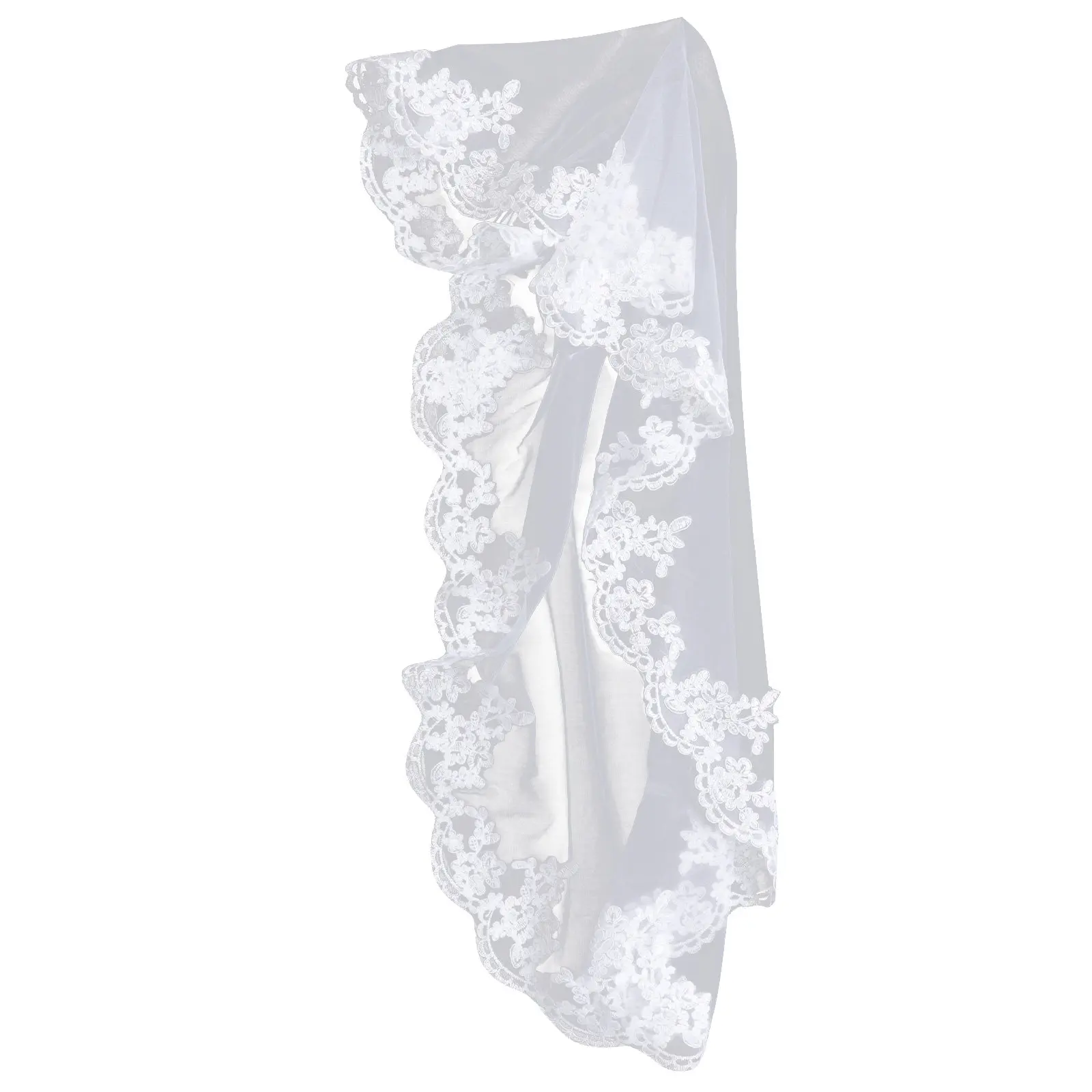Lace Veil for Flower Girls Delicate Embroidery White Soft Tulle Wedding First Communion Headpiece Bridal Accessories
Lace Veil for Flower Girls Delicate Embroidery White Soft Tulle Wedding First Communion Headpiece Bridal Accessories