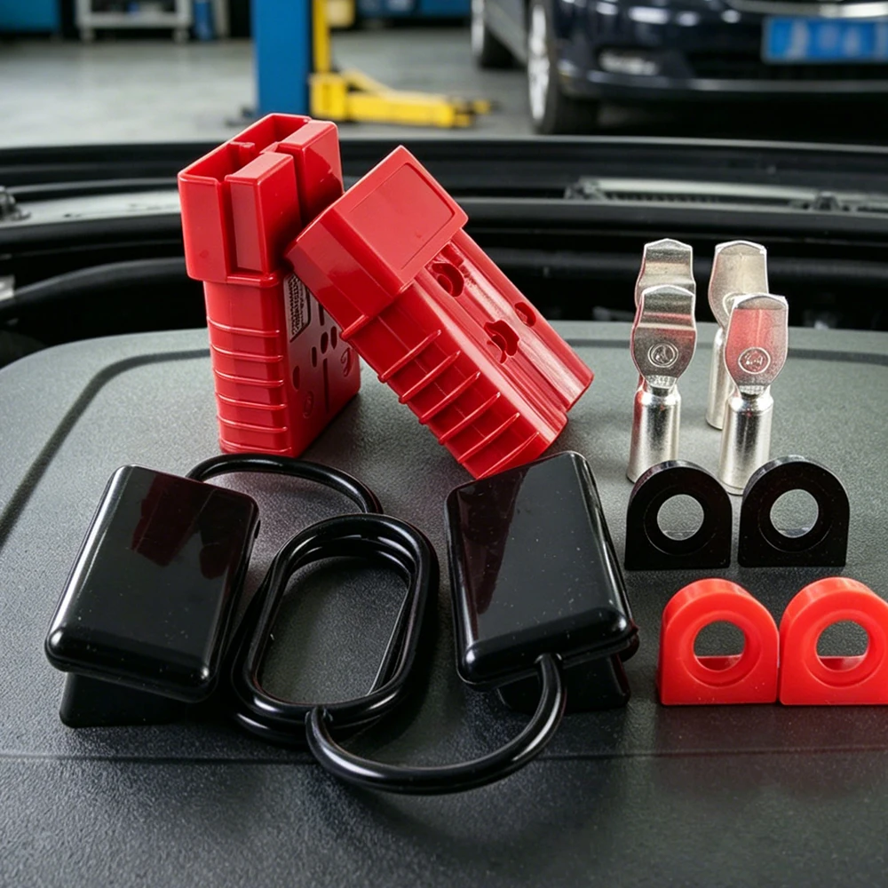 350A High Current Power Double Pole Quick Connect/Disconnect Battery Connector Plug Kit with Soft Dust Cap & Rubber Sealing Plug
350A High Current Power Double Pole Quick Connect/Disconnect Battery Connector Plug Kit with Soft Dust Cap & Rubber Sealing Plug