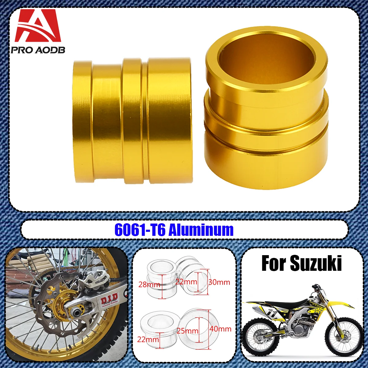 For Suzuki RMX450Z 2010-2017 RMZ RMX 250 450Z RMZ250 2007-2024 RMZ450 2005-2024 Motorcycle CNC Front Rear Wheel Hub Spacer
For Suzuki RMX450Z 2010-2017 RMZ RMX 250 450Z RMZ250 2007-2024 RMZ450 2005-2024 Motorcycle CNC Front Rear Wheel Hub Spacer