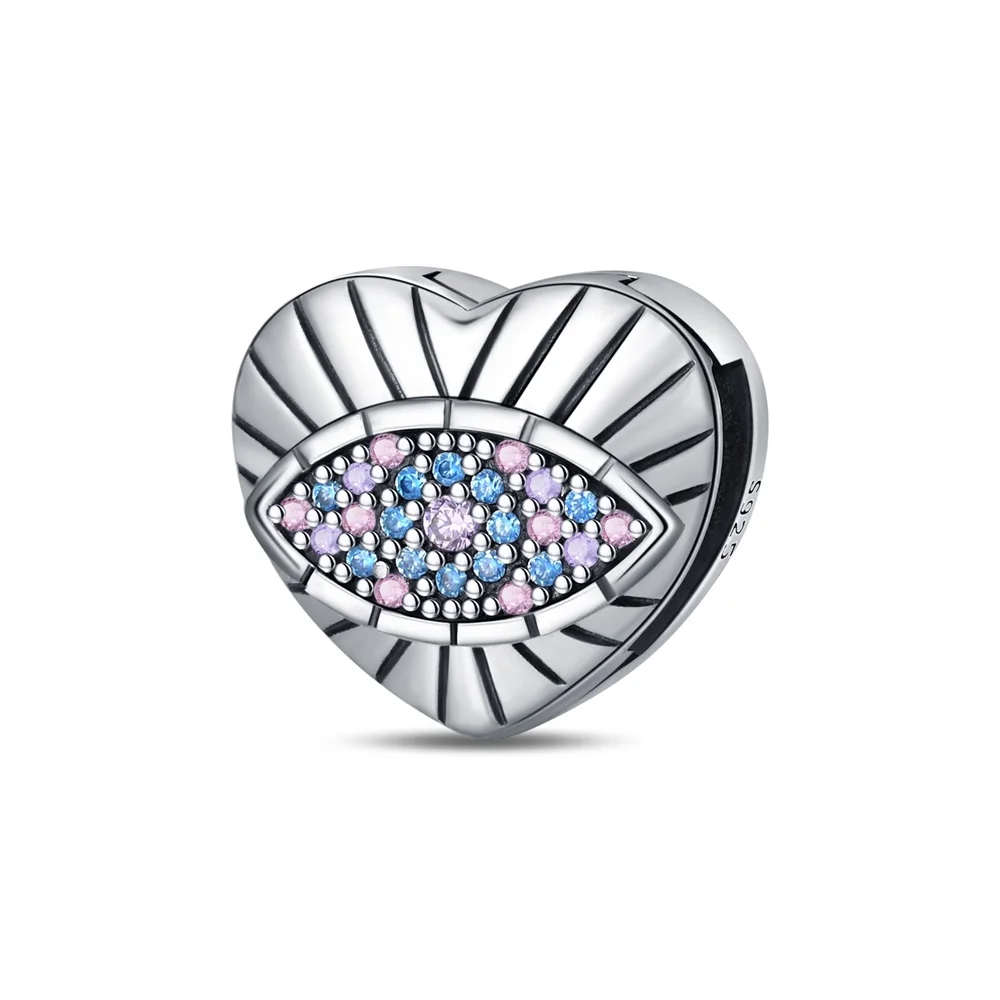 Classic 925 Sterling Silver Blue Love Guardian Eye Flat Charm Fit Pandora Bracelet Women's Dating Trend Jewelry Accessories
Classic 925 Sterling Silver Blue Love Guardian Eye Flat Charm Fit Pandora Bracelet Women's Dating Trend Jewelry Accessories