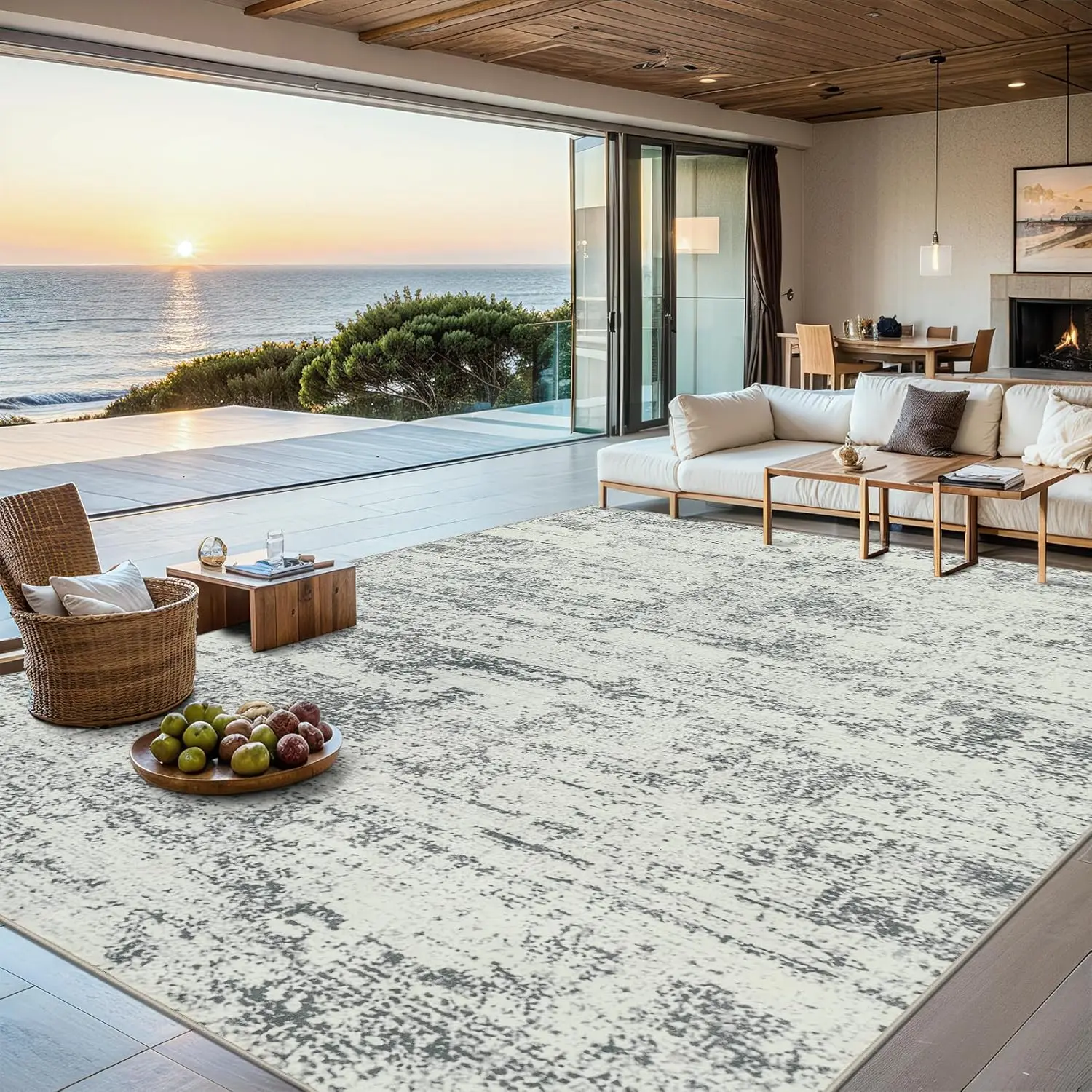 8x10 Washable Abstract Area Rug for Living Room, Bedroom - Soft Non-Slip Stain Resistant Indoor Carpet in Grey
8x10 Washable Abstract Area Rug for Living Room, Bedroom - Soft Non-Slip Stain Resistant Indoor Carpet in Grey