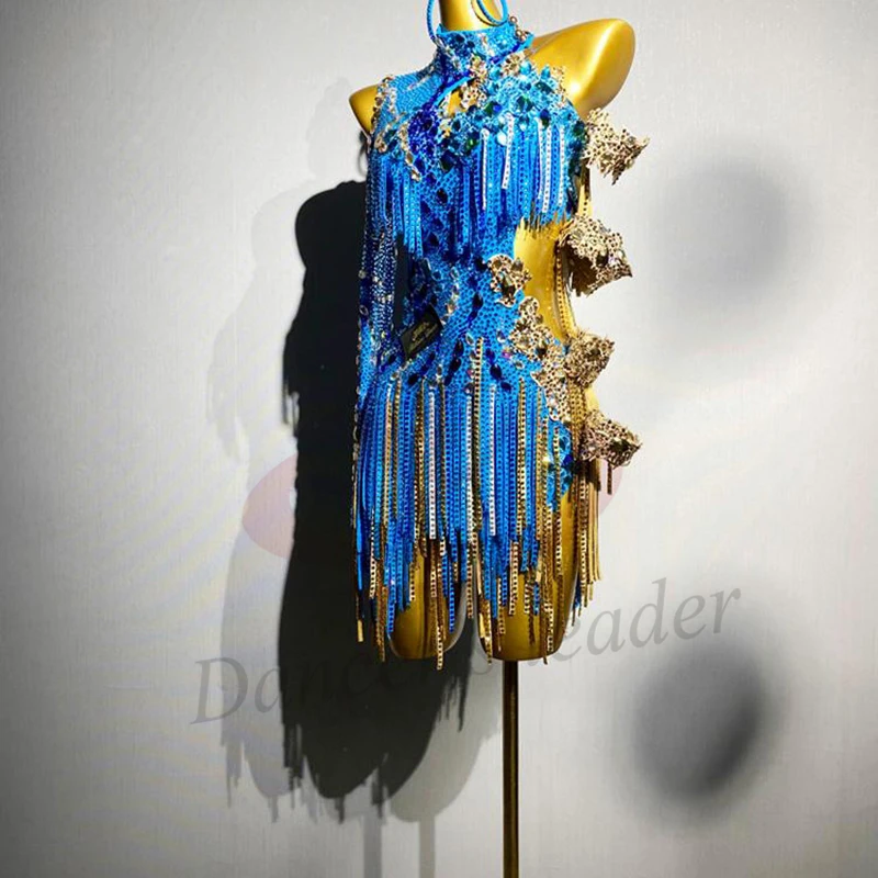 Latin Dance Adult Children'S Dress AB Stone High-End Custom Multi-Color Diamond Stripe Tassel Cha Tango Women'S Clothing
Latin Dance Adult Children'S Dress AB Stone High-End Custom Multi-Color Diamond Stripe Tassel Cha Tango Women'S Clothing