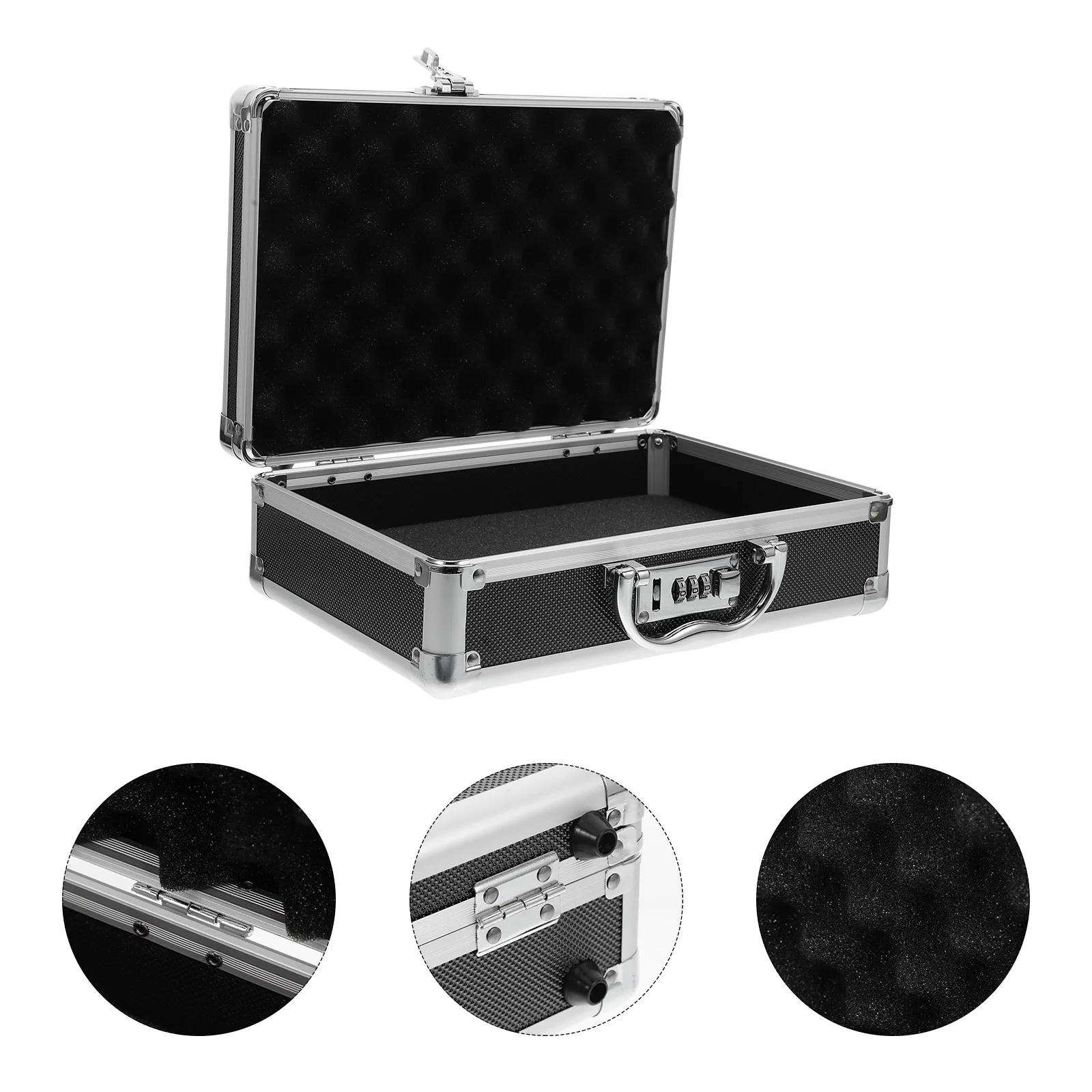 Portable Equipment Box with Foam Inserts Aluminum Alloy Hard Case for Tools Protective Storage Case for Microphones Small Hard C
Portable Equipment Box with Foam Inserts Aluminum Alloy Hard Case for Tools Protective Storage Case for Microphones Small Hard C