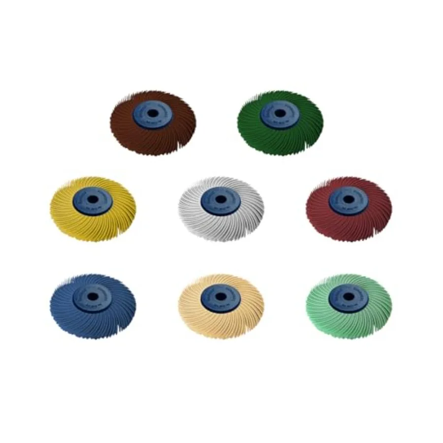 Набор из 8 штук: Диски Dedeco Sunburst Radial Bristle Disc 2 TC, 3-слойные, в сборе, для мягкой очистки и финишной обработки, полимерные, A/O
Набор из 8 штук: Диски Dedeco Sunburst Radial Bristle Disc 2 TC, 3-слойные, в сборе, для мягкой очистки и финишной обработки, полимерные, A/O