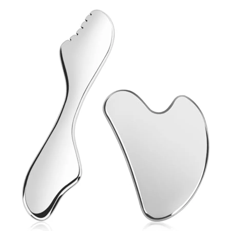 2Pcs Gua Sha Facial Tools Set, Guasha Massage Tool for FaceandBody, Manual Massage Tool for Lymphatic Drainage andJawline Sculp
2Pcs Gua Sha Facial Tools Set, Guasha Massage Tool for FaceandBody, Manual Massage Tool for Lymphatic Drainage andJawline Sculp