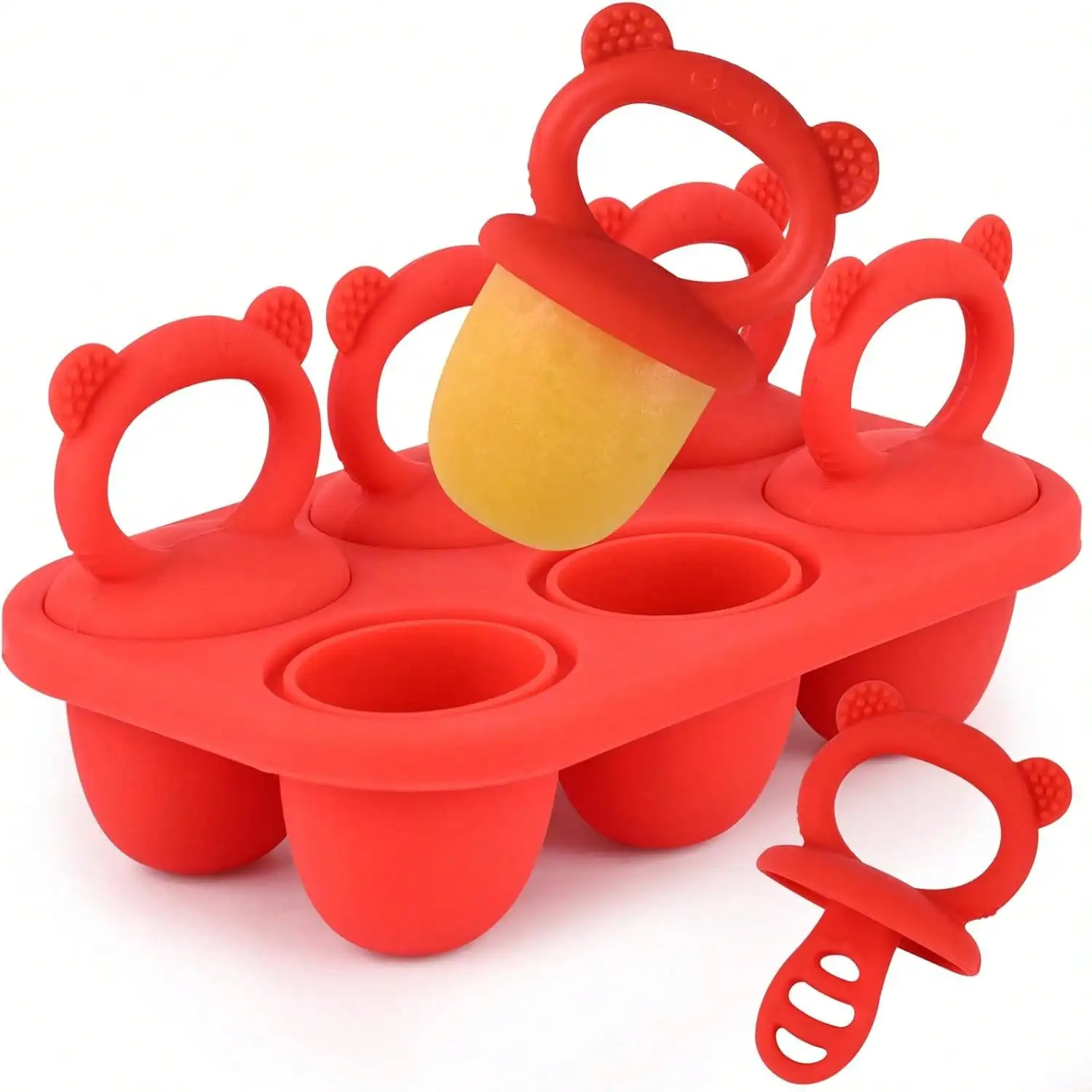 Grey Silicone Baby Food Freezer Tray, Breastmilk Teething Popsicle Molds with Sticks
Grey Silicone Baby Food Freezer Tray, Breastmilk Teething Popsicle Molds with Sticks