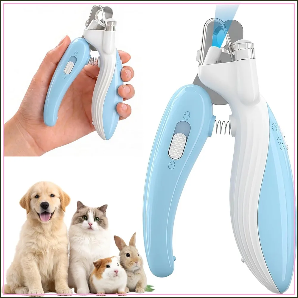 LED Cat & Dog Nail Clippers, Illuminates Bloodline to Prevent Overcutting, Pet Nail Trimmer with Safety Guard & Built-in Catcher for Small Animals
LED Cat & Dog Nail Clippers, Illuminates Bloodline to Prevent Overcutting, Pet Nail Trimmer with Safety Guard & Built-in Catcher for Small Animals