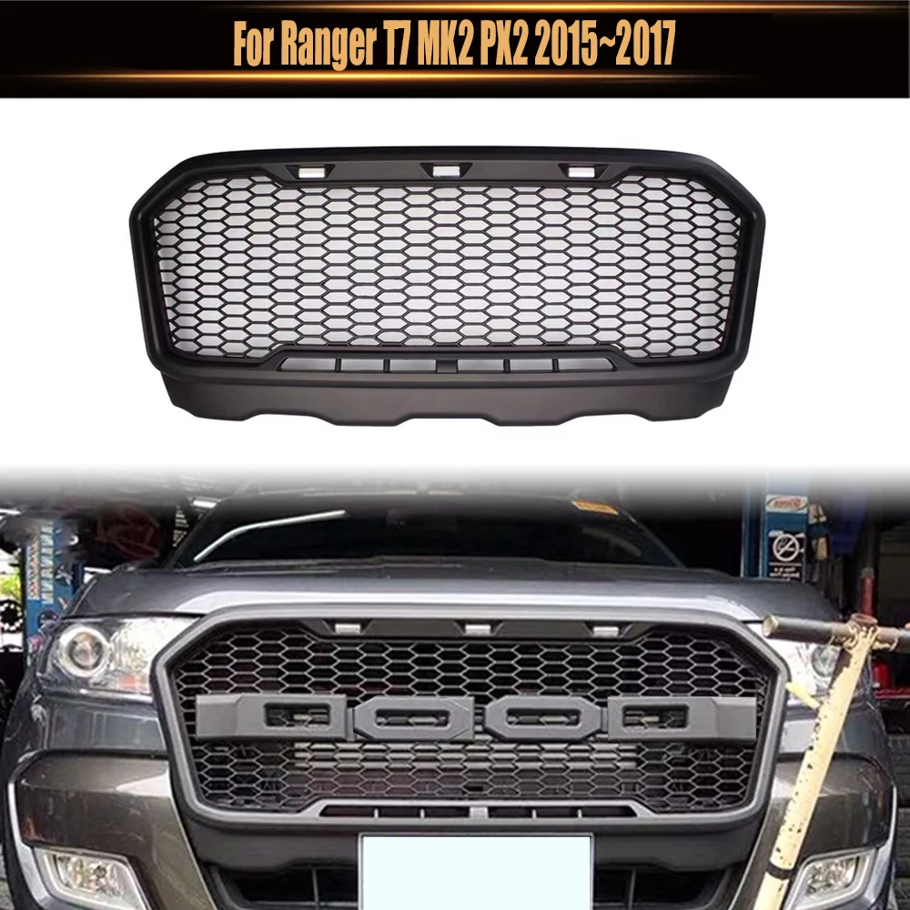 For Ranger T7 MK2 PX2 2015~2017 Raptor Grille Mask Front Bumper Mesh Grill Car Modified Grills Pickup 4x4 Accessories
For Ranger T7 MK2 PX2 2015~2017 Raptor Grille Mask Front Bumper Mesh Grill Car Modified Grills Pickup 4x4 Accessories