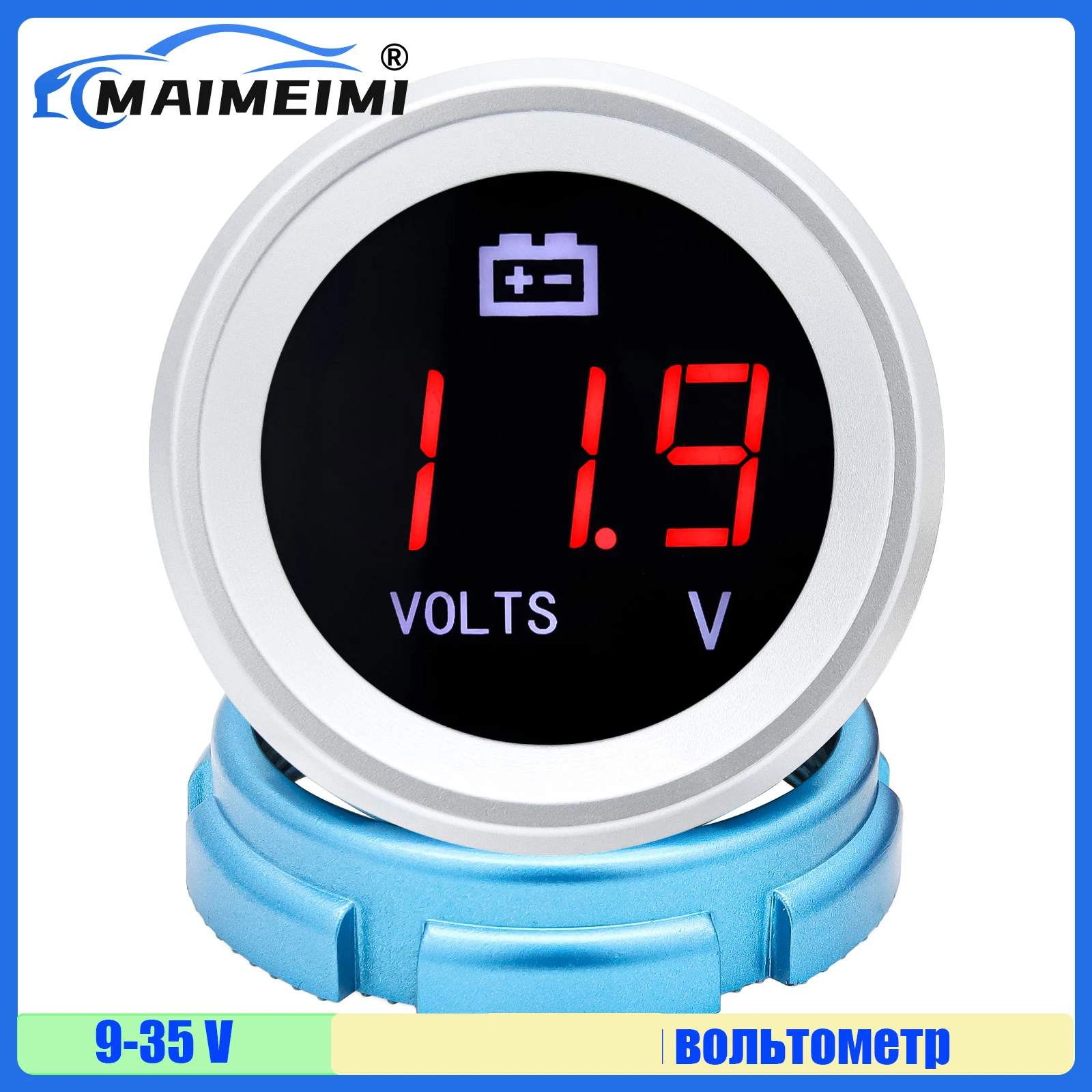MAIMEIMI RED Подсветка цифрового напряжения 9-35 В вольтметр красная подсветка для универсального автомобиля, лодки, яхты, двигателя VOLTS DC12V24V
MAIMEIMI RED Подсветка цифрового напряжения 9-35 В вольтметр красная подсветка для универсального автомобиля, лодки, яхты, двигателя VOLTS DC12V24V