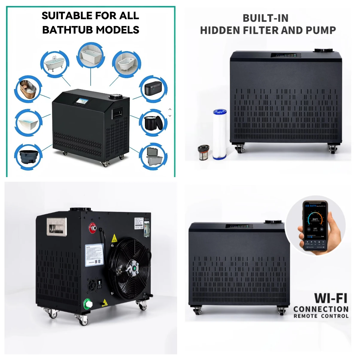 Hydroponic 1.5HP Water Chiller Cold Plunge Ice Bath Cooling System Air Cooled For Indoor Use
Hydroponic 1.5HP Water Chiller Cold Plunge Ice Bath Cooling System Air Cooled For Indoor Use