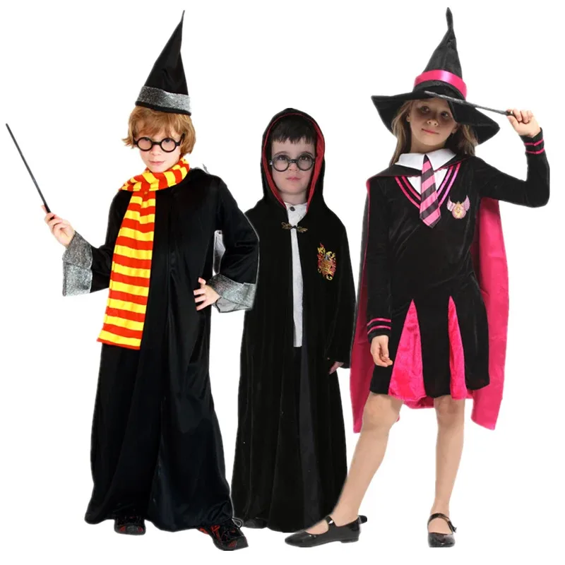 Halloween Costumes For Boys Girls Little Wizard Magic Movie Cosplay Suits Outfits Party Fancy Clothes
Halloween Costumes For Boys Girls Little Wizard Magic Movie Cosplay Suits Outfits Party Fancy Clothes