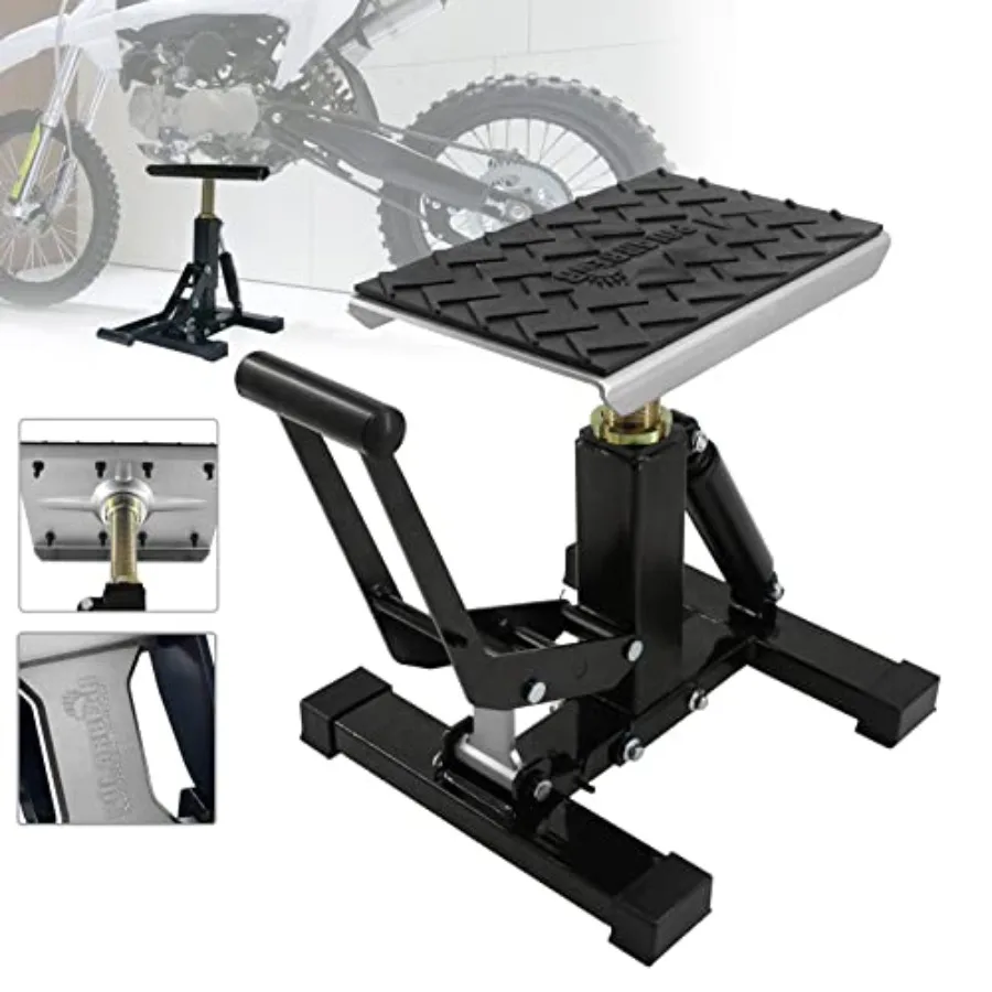 Dirt Bike Stand Hydraulic Jack Vertical Lift CNC for Dirt Bike/ATV/ADV/Rally Maintenance Motorcycle Dirtbike Engine Stand with
Dirt Bike Stand Hydraulic Jack Vertical Lift CNC for Dirt Bike/ATV/ADV/Rally Maintenance Motorcycle Dirtbike Engine Stand with