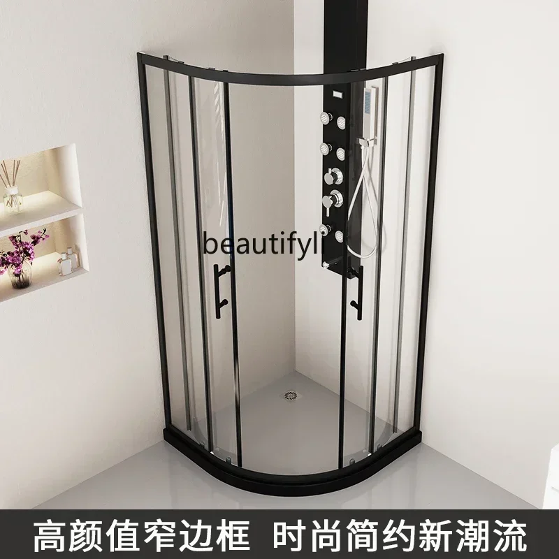 AA71 Shower room glass partition bathroom glass door household fan sliding bath room
AA71 Shower room glass partition bathroom glass door household fan sliding bath room