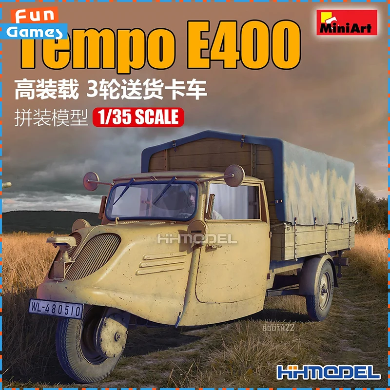 Original Miniart 35371 Model Kit Tempo E400 Three Wheel Delivery Truck Static Simulation Vehicle Model Gift For Collector
Original Miniart 35371 Model Kit Tempo E400 Three Wheel Delivery Truck Static Simulation Vehicle Model Gift For Collector