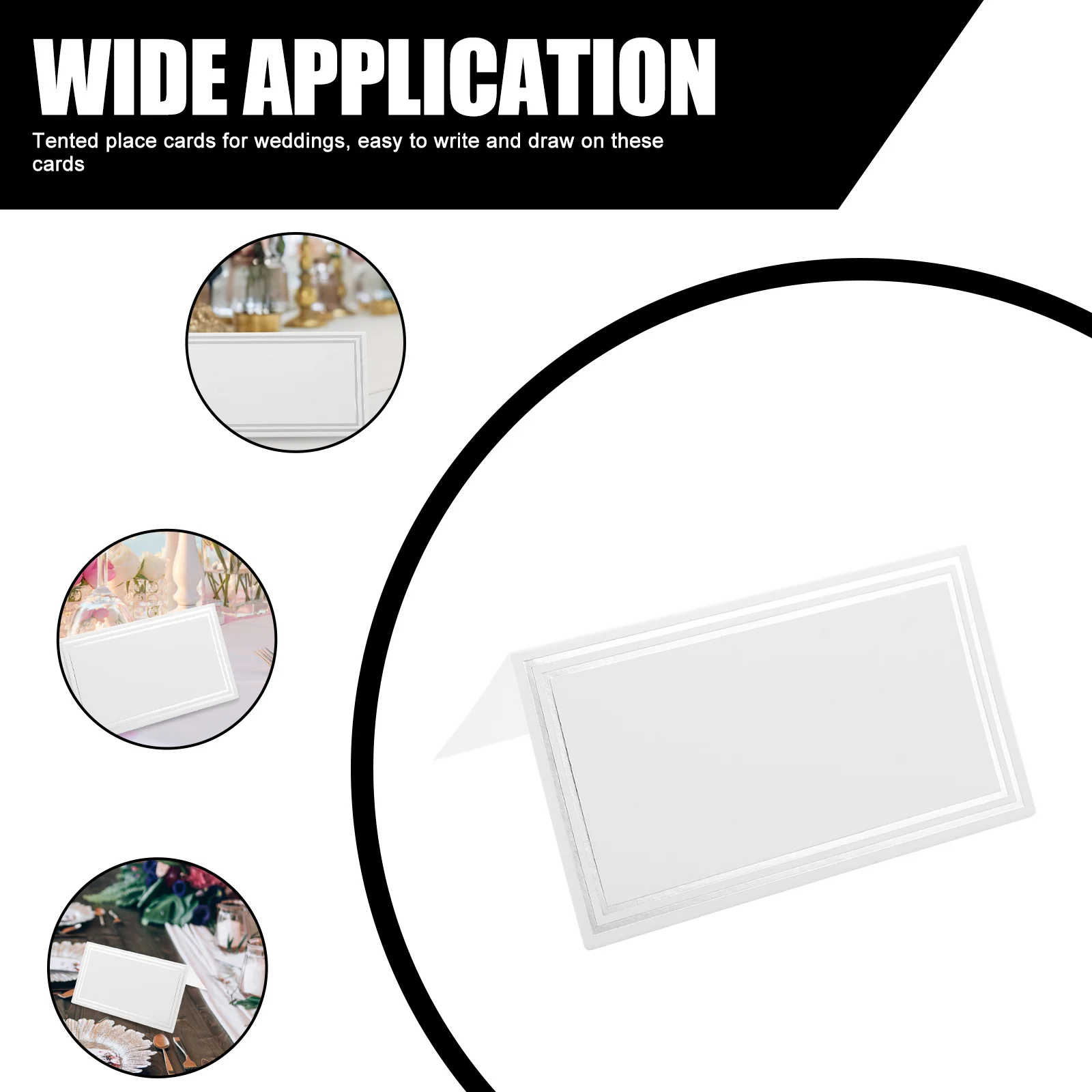 50Pcs Banquet Place Cards Tent Style Easy Setup Table Name Signs for Special Occasions Table Place Cards Blank Wedding Signs
50Pcs Banquet Place Cards Tent Style Easy Setup Table Name Signs for Special Occasions Table Place Cards Blank Wedding Signs