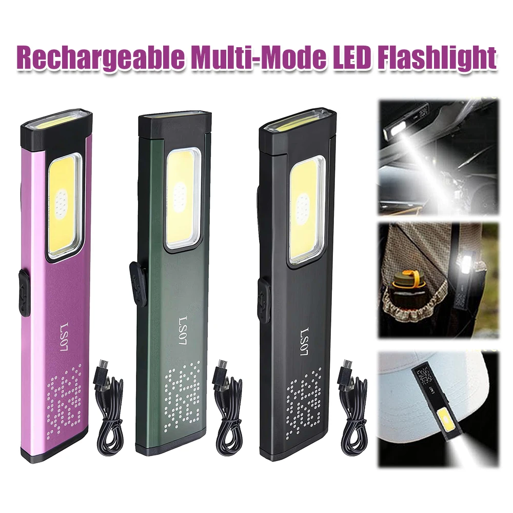 Перезаряжаемый светодиодный небольшой фонарик с магнитным зажимом, многорежимный маленький фонарик для домашнего кемпинга, аварийного использования
Перезаряжаемый светодиодный небольшой фонарик с магнитным зажимом, многорежимный маленький фонарик для домашнего кемпинга, аварийного использования