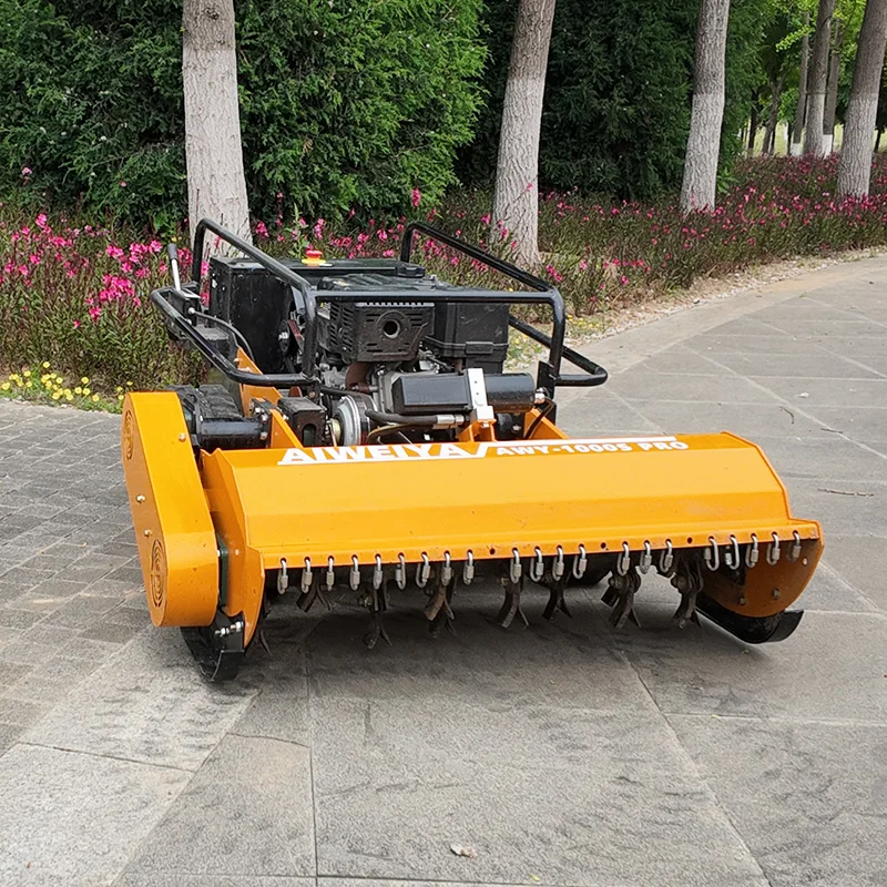Customized Crawler Lawn Mower Tracked Petrol Remote Control Robot Mower Strong Climbing All Terrain Use flail mower
Customized Crawler Lawn Mower Tracked Petrol Remote Control Robot Mower Strong Climbing All Terrain Use flail mower