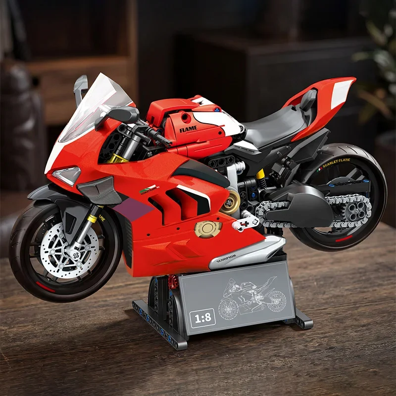 1:8 Motorcycle Building Block Toy Set - Mechanical Assembly Track Kit Christmas & Birthday Gift for Kids And Model Enthusiasts
1:8 Motorcycle Building Block Toy Set - Mechanical Assembly Track Kit Christmas & Birthday Gift for Kids And Model Enthusiasts