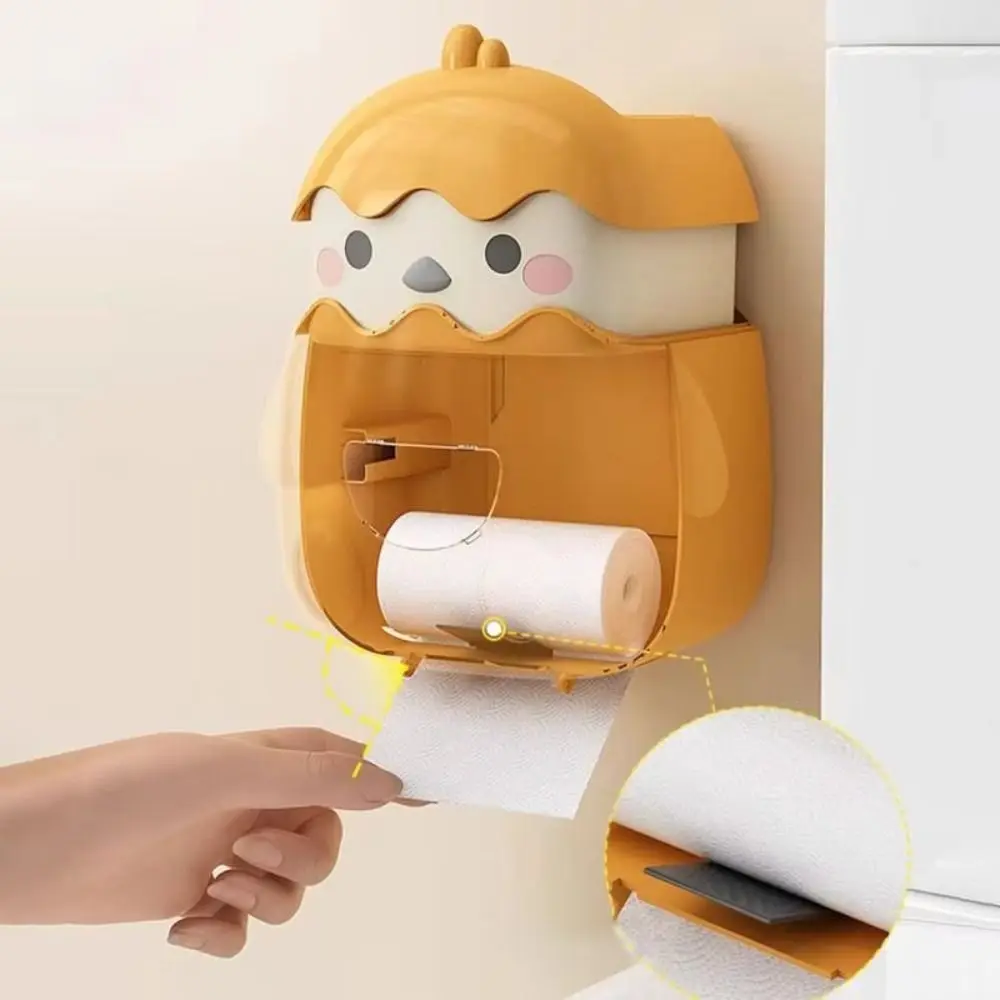 Chick Shape Wall Mounted Tissue Holder Cartoon Waterproof Roll Paper Storage Rack Visual Window Large Capacity
Chick Shape Wall Mounted Tissue Holder Cartoon Waterproof Roll Paper Storage Rack Visual Window Large Capacity