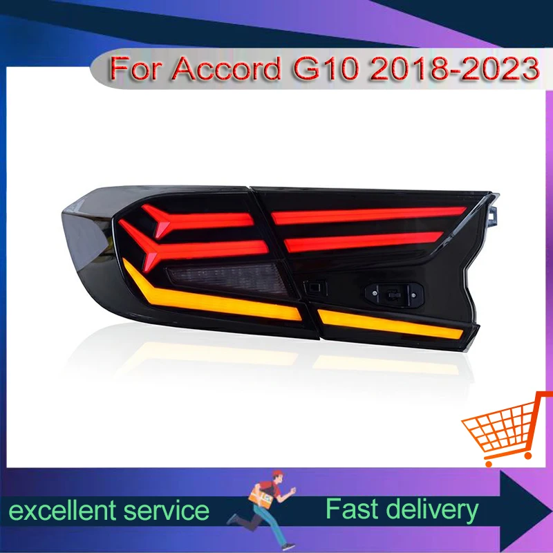 LED Car Taillights For Honda Accord G10/G10.5 2018-2023 Rear Lamps Refit Automobile Assembly Driving Dynamic Turn Signal Lights
LED Car Taillights For Honda Accord G10/G10.5 2018-2023 Rear Lamps Refit Automobile Assembly Driving Dynamic Turn Signal Lights