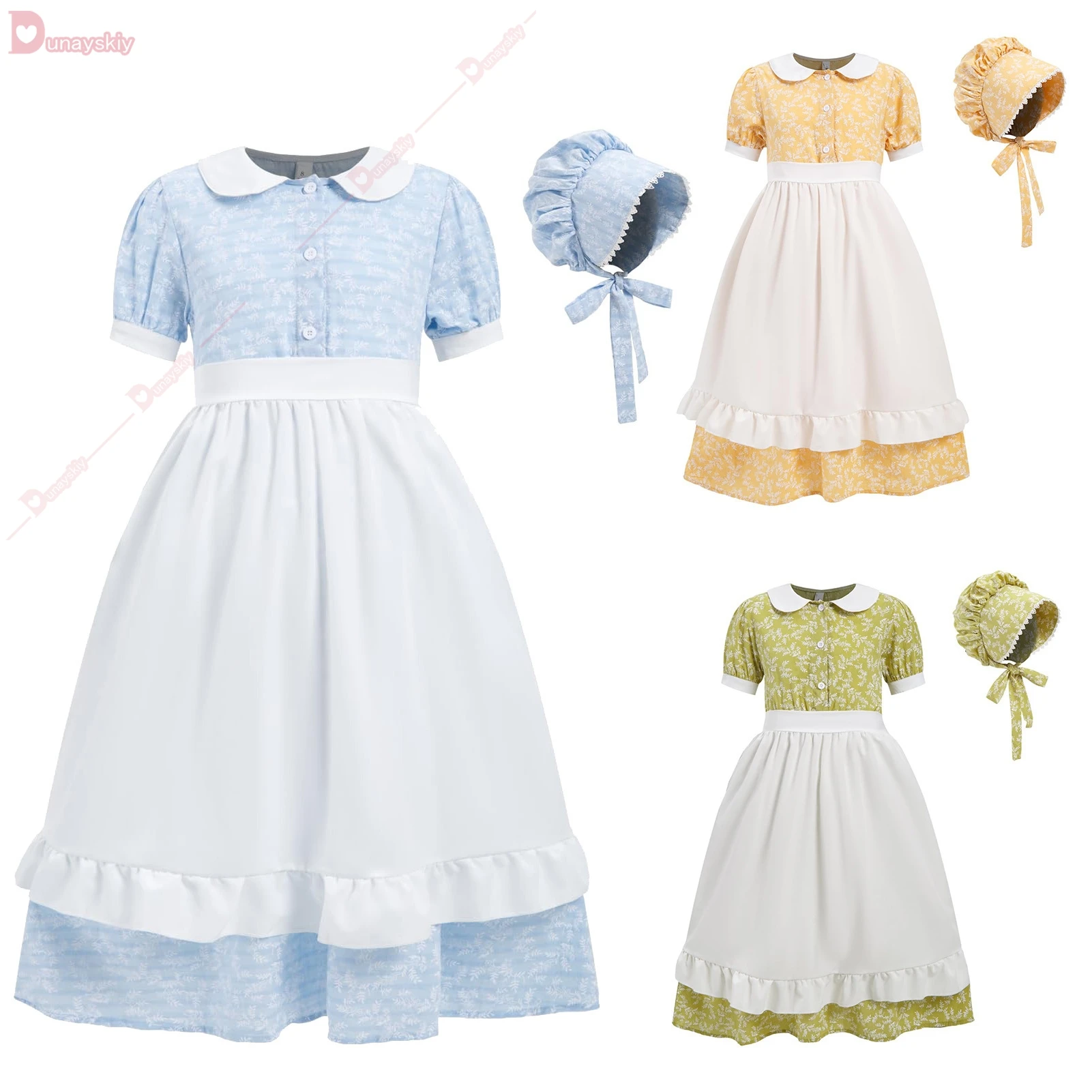 Colonial Dress for woman Victorian Vintage Prairie Pilgrim Costume Festival National Pastoral Pioneer Dresses
Colonial Dress for woman Victorian Vintage Prairie Pilgrim Costume Festival National Pastoral Pioneer Dresses