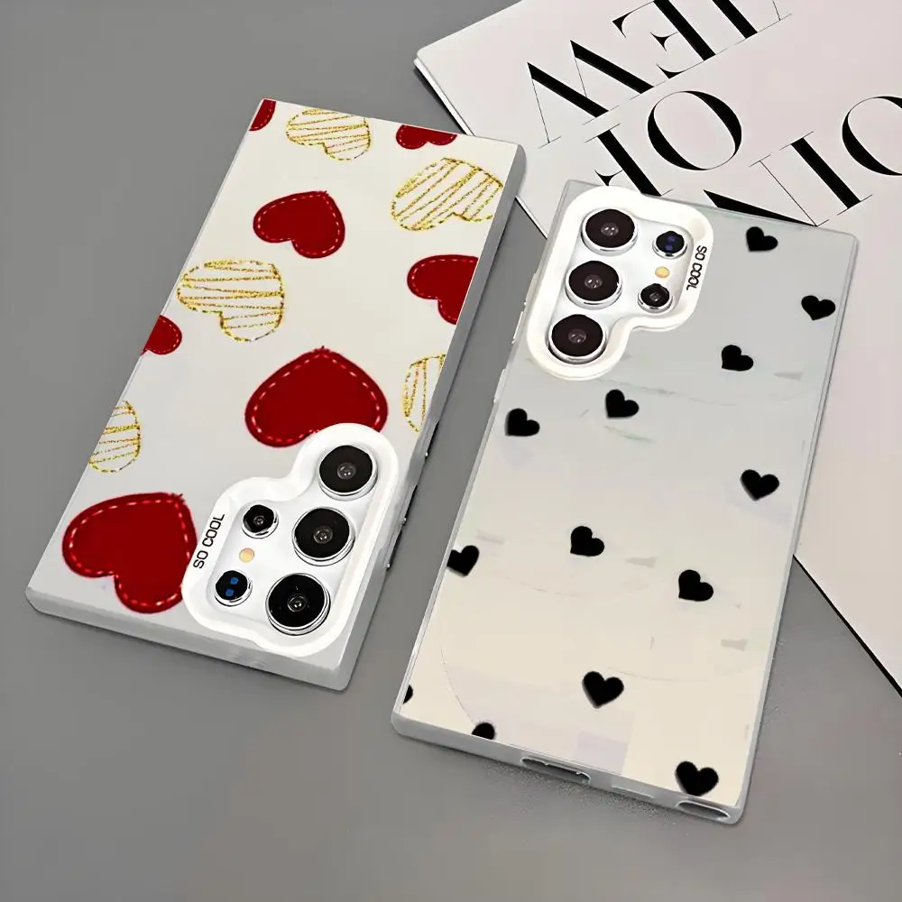 Red Love Heart Silver Phone Case Ins For Samsung Galaxy S25 S24 S23 Ultra S22 Plus S20 Laser Colorful Shockproof Hard PC Platin
Red Love Heart Silver Phone Case Ins For Samsung Galaxy S25 S24 S23 Ultra S22 Plus S20 Laser Colorful Shockproof Hard PC Platin