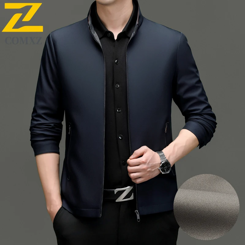 COMXZ Plus Size Men Jacket Autumn New Classics Stand Collar Working Lightweight Coat Premium Comfort Business Casual Jackets
COMXZ Plus Size Men Jacket Autumn New Classics Stand Collar Working Lightweight Coat Premium Comfort Business Casual Jackets
