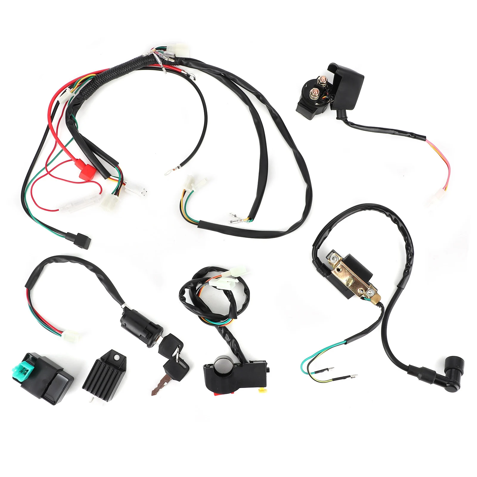 Electric Start Engine Wiring Harness Kit Fit for 50cc 110cc 125cc PIT Quad Dirt Bike ATV
Electric Start Engine Wiring Harness Kit Fit for 50cc 110cc 125cc PIT Quad Dirt Bike ATV