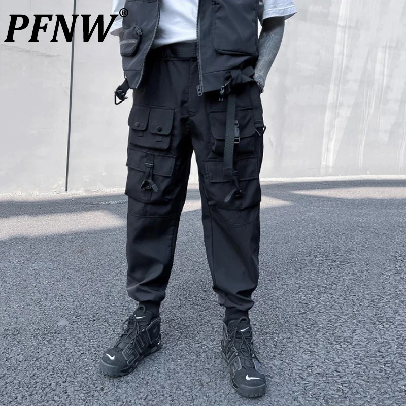 PNFW Autumn Men's Pants Three-dimensional Pockets Elastic Waist Stright Binding Leg Solid Color Male Trousers Dark Style 12C438
PNFW Autumn Men's Pants Three-dimensional Pockets Elastic Waist Stright Binding Leg Solid Color Male Trousers Dark Style 12C438