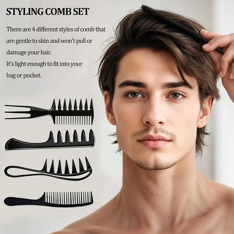 Volumizing Wide-Tooth Hair Styling Comb Curling Tools Fluffy Texture For Men Ideal For All Hair Types Hairstyling Tools
Volumizing Wide-Tooth Hair Styling Comb Curling Tools Fluffy Texture For Men Ideal For All Hair Types Hairstyling Tools