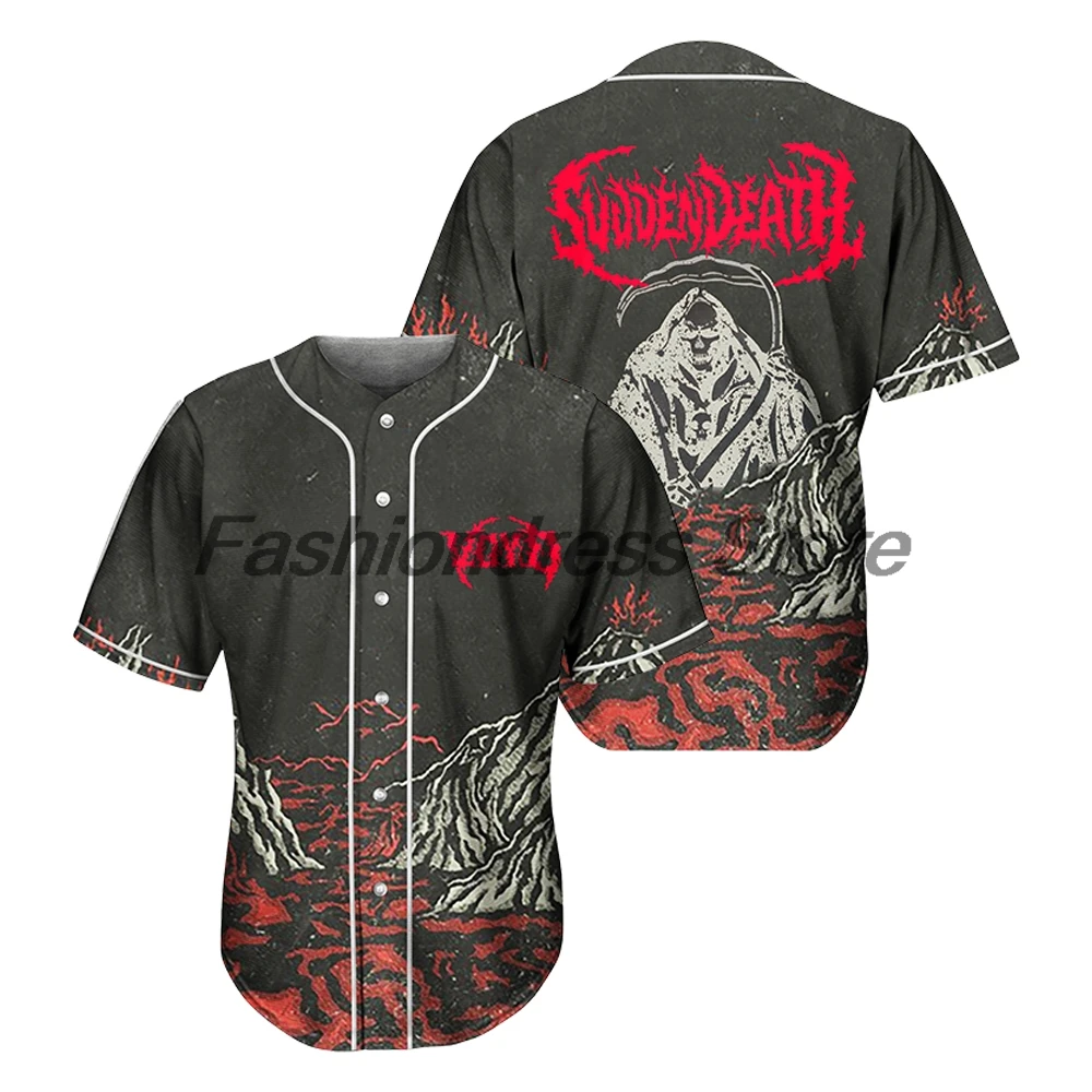 Svdden Death Music Festival Merch Baseball Jersey V-Neck Short Sleeve Button-Down Shirts Women Men Streetwear Tops
Svdden Death Music Festival Merch Baseball Jersey V-Neck Short Sleeve Button-Down Shirts Women Men Streetwear Tops