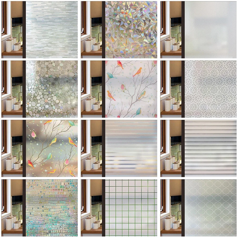 3D Matte Privacy Window Film Non-Adhesive Frosted Bird Decorative Vinyl Glass Film Static Cling Stained Window Stickers for Home
3D Matte Privacy Window Film Non-Adhesive Frosted Bird Decorative Vinyl Glass Film Static Cling Stained Window Stickers for Home