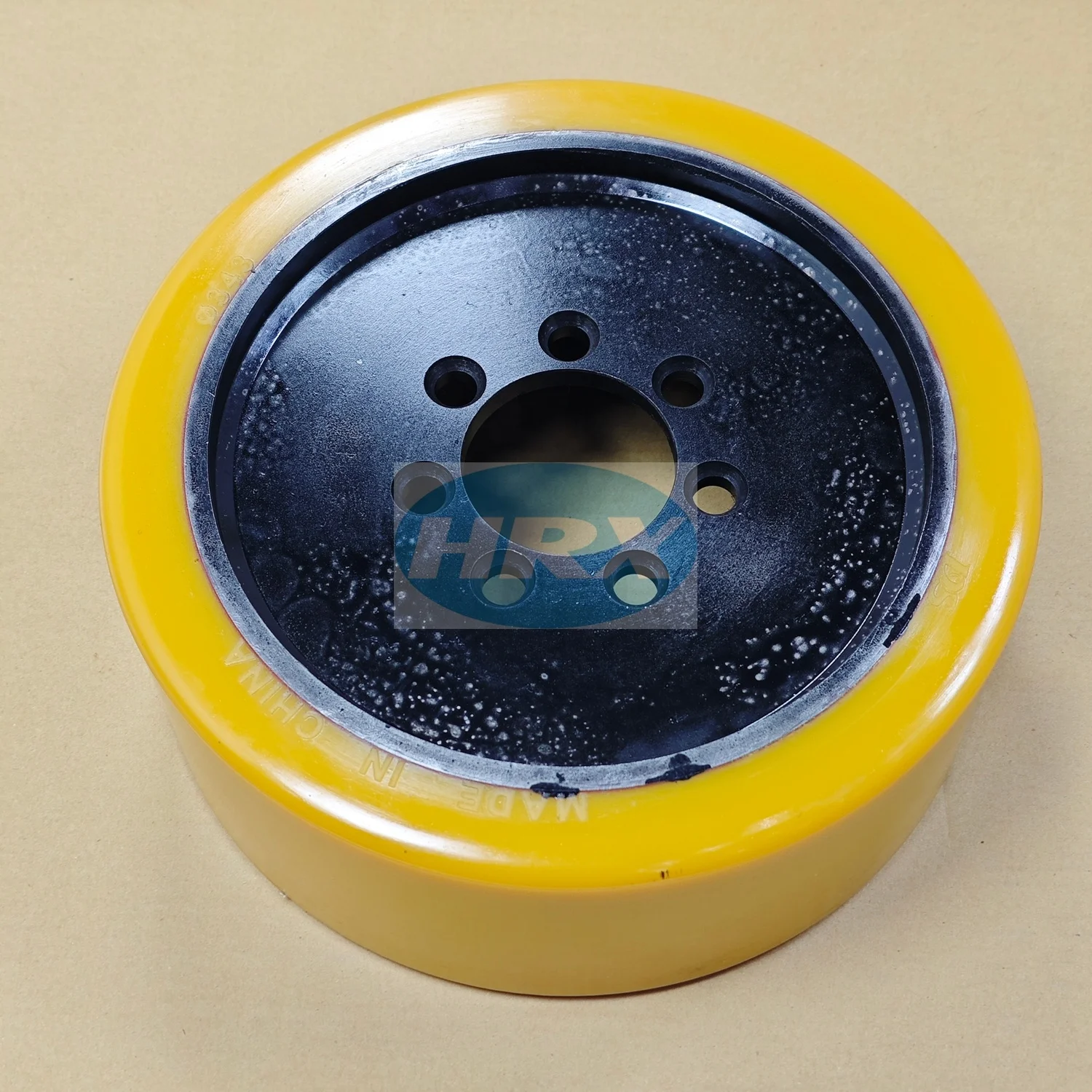 Forklift Parts Solid Tire PU Drive Wheels 1643642 Size 343x140-80-7H
Forklift Parts Solid Tire PU Drive Wheels 1643642 Size 343x140-80-7H