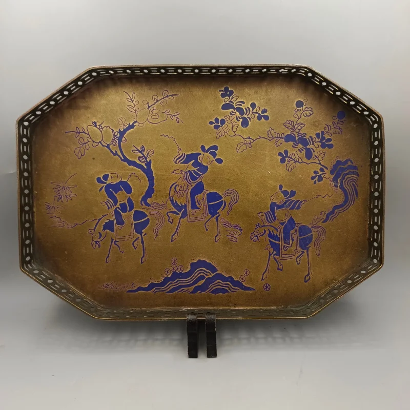 Copper Tea Tray Ornament Horse Riding Scene Laozi Riding Bull Scene Home Decor Craft Wholesale
Copper Tea Tray Ornament Horse Riding Scene Laozi Riding Bull Scene Home Decor Craft Wholesale