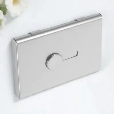 Premium Aluminium Business Cards Holder Compact Slide Out Card Organizer for Men Credit Id Visiting Cards Portable Office Use
Premium Aluminium Business Cards Holder Compact Slide Out Card Organizer for Men Credit Id Visiting Cards Portable Office Use