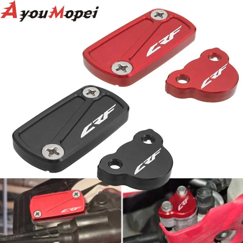 Motorcycle CNC Front Rear Brake Fluid Reservoir Cap Cover For HONDA CR CRF 125R 150R 250R 250X 450R 450X 250RX 450RX 250F 450L R
Motorcycle CNC Front Rear Brake Fluid Reservoir Cap Cover For HONDA CR CRF 125R 150R 250R 250X 450R 450X 250RX 450RX 250F 450L R