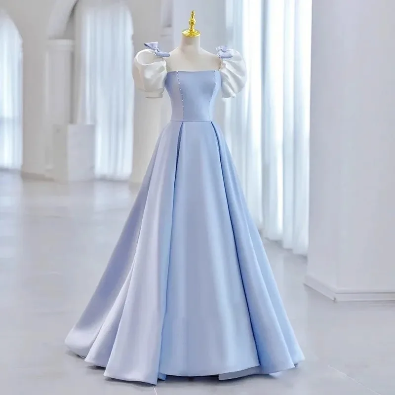 2026 New Women's Summer Light Blue Evening Dress French Princess Dress High Setting Light Luxury Vocal Art Exam Long Dress
2026 New Women's Summer Light Blue Evening Dress French Princess Dress High Setting Light Luxury Vocal Art Exam Long Dress