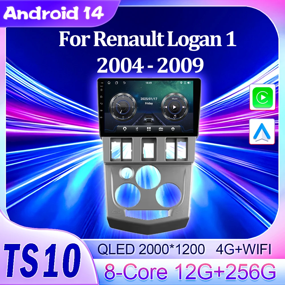 Автомобильный радиоприемник Android 14 2din для Renault Logan 1 2004-2019, GPS-навигация, умные автомобильные системы, сенсорный экран, беспроводной Android Auto 4G
Автомобильный радиоприемник Android 14 2din для Renault Logan 1 2004-2019, GPS-навигация, умные автомобильные системы, сенсорный экран, беспроводной Android Auto 4G