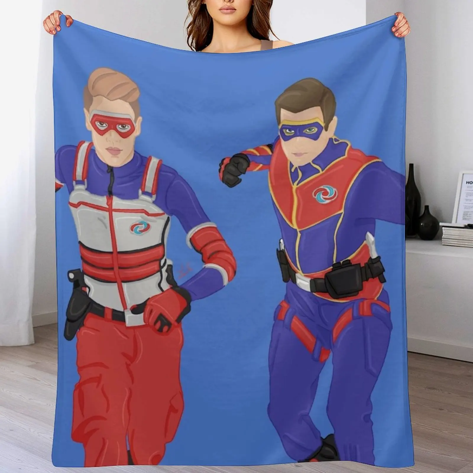 Captain Man and Kid Danger - Heroic Digital Throw Blanket Soft Plush Blanket as Housewarming Gift
Captain Man and Kid Danger - Heroic Digital Throw Blanket Soft Plush Blanket as Housewarming Gift