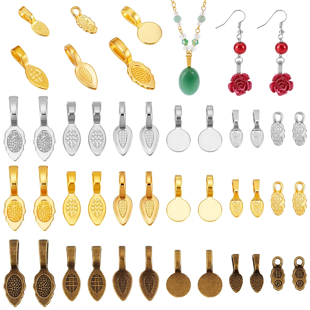 180Pcs 18 Styles Style Alloy Glue On Flat Pad Pendant Bails Mixed Shapes Mixed Color 13.5~26x5~10x1~7mm Hole: 1.8~5mm
180Pcs 18 Styles Style Alloy Glue On Flat Pad Pendant Bails Mixed Shapes Mixed Color 13.5~26x5~10x1~7mm Hole: 1.8~5mm